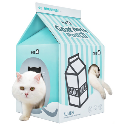 PetQ Nhà Cho Mèo Hình Sữa Hộp