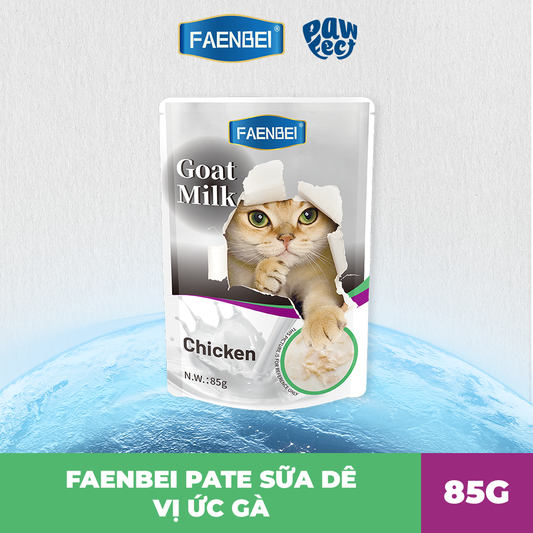 Faenbei Pate Sữa Dê Cho Mèo 85g Vị Gà