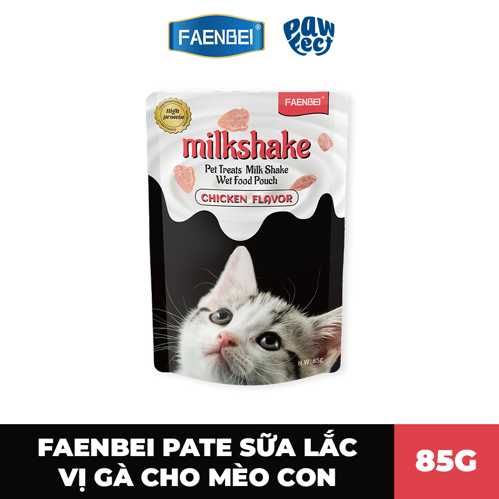 Faenbei Pate Sữa Lắc 85g Cho Mèo Vị Gà
