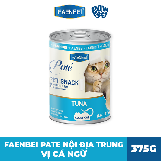 Faenbei Pate Cho Mèo Giàu Protein Nhiều Đạm 375G Vị Cá Ngừ