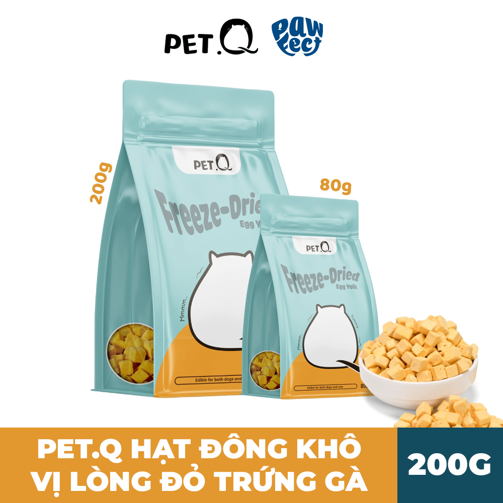 PetQ Thức Ăn Đông Khô Vị Lòng Đỏ Trứng Gà