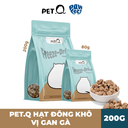 PetQ Thức Ăn Đông Khô Vị Gan Gà