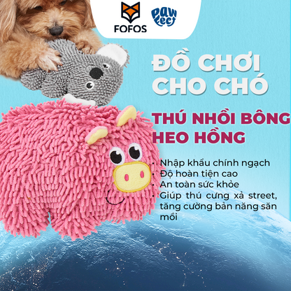 FOFOS Đồ Chơi Nhồi Bông Hình Gấu Koala Tua Rua Bền Chắc Có Còi Kêu Cho Chó