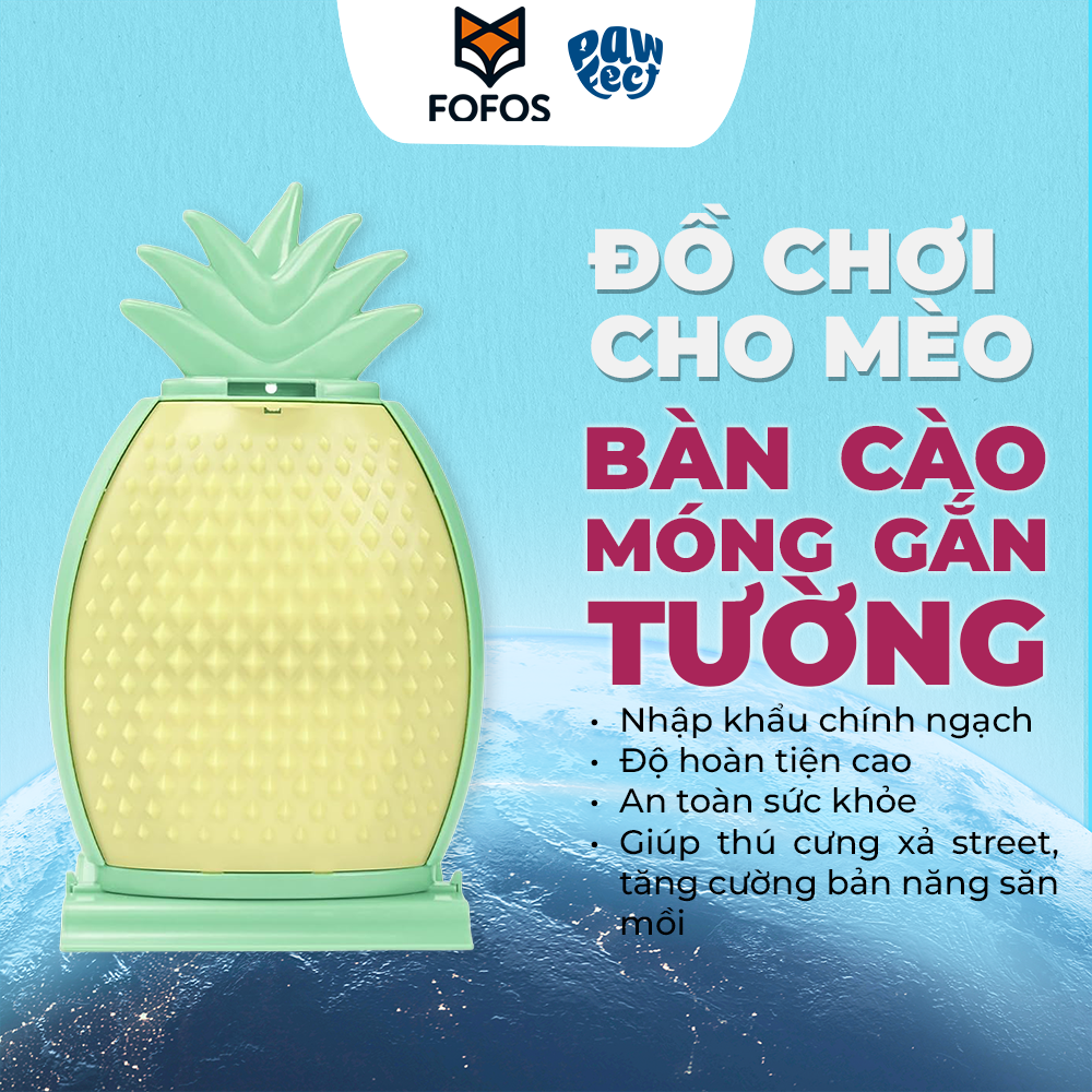 FOFOS Lược Chải Lông Tự Chải Hình Trái Thơm Cho Mèo