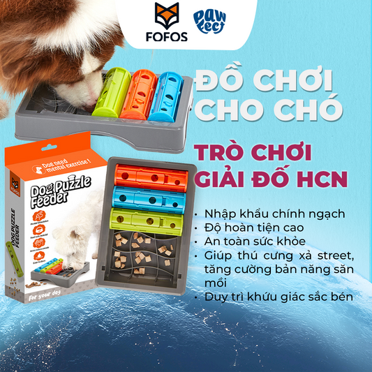 FOFOS Đồ Chơi Xếp Hình Giấu Đồ Ăn Cho Chó Mèo – Kích Thích Trí Tuệ 26.5x18.2x6cm