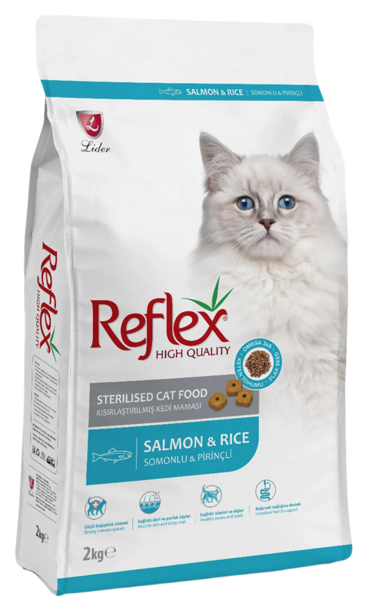 REFLEX DÀNH CHO MÈO TRIỆT SẢN VỊ CÁ HỒI & GẠO - Tiệm Spa Bốn Chân