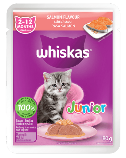 Whiskas Pate Vị Cá Hồi Dành Cho Mèo Con