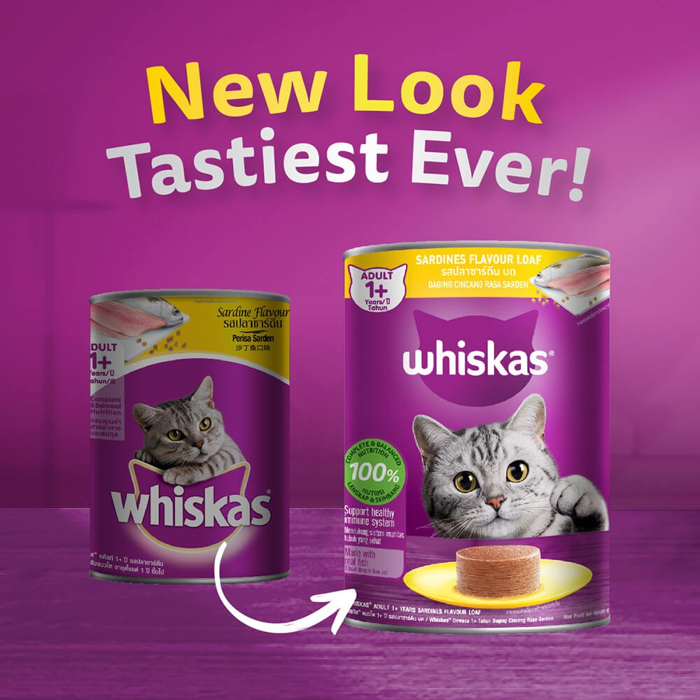 Whiskas Pate Lon Vị Cá Mòi Dành Cho Mèo