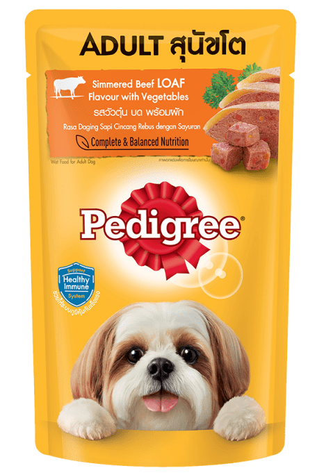 Pedigree Thức Ăn Dạng Sốt Vị Bò Hầm Và Rau Củ Cho Chó