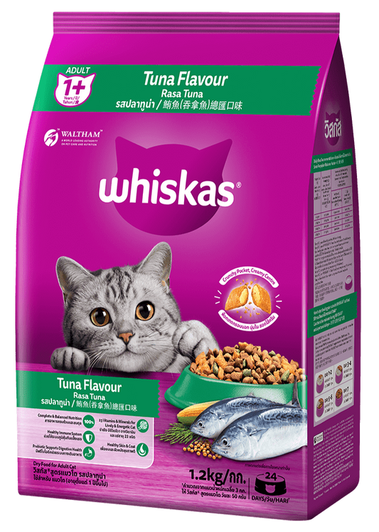 Whiskas Thức Ăn Hạt Vị Cá Ngừ Cho Mèo Trưởng Thành