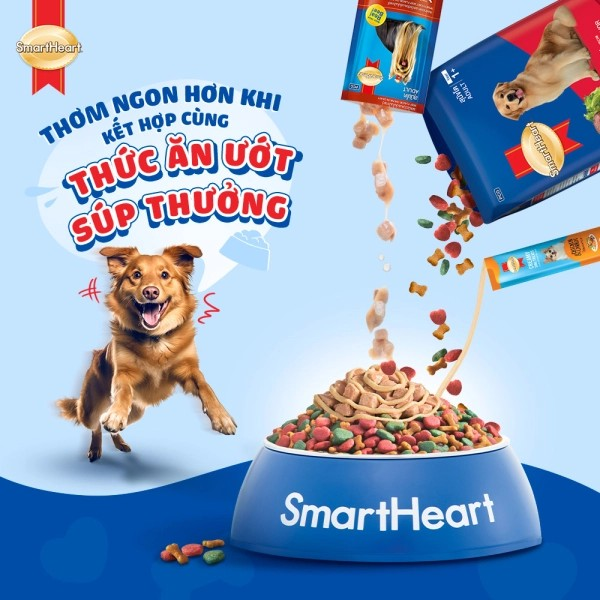 SMARTHEART DÀNH CHO CHÓ CON GIỐNG VỪA VÀ LỚN VỊ GÀ, TRỨNG & SỮA - Tiệm Spa Bốn Chân
