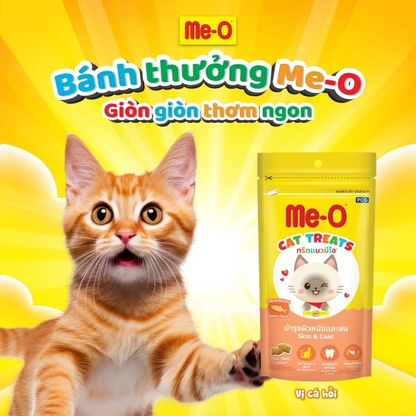 ME-O BÁNH THƯỞNG VỊ CÁ HỒI 50G - Tiệm Spa Bốn Chân