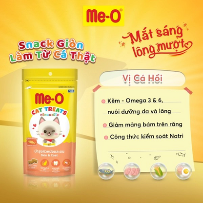 ME-O BÁNH THƯỞNG VỊ CÁ HỒI 50G - Tiệm Spa Bốn Chân