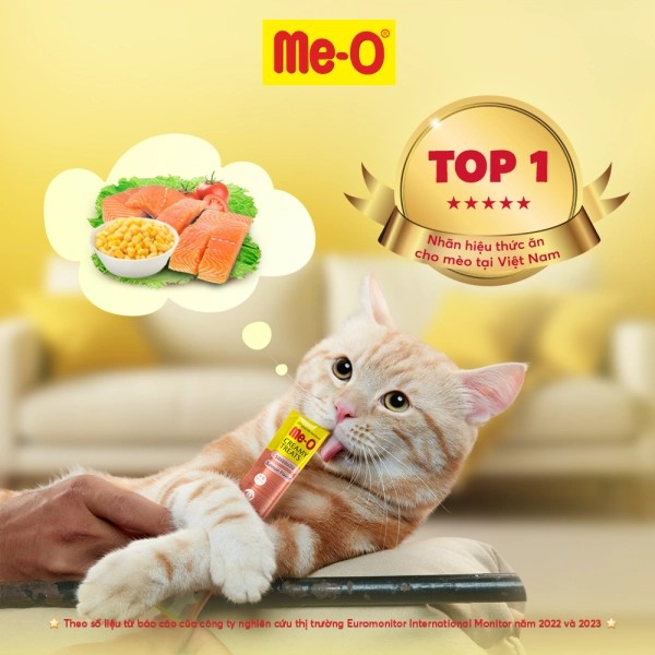 ME-O SÚP THƯỞNG VỊ CÁ HỒI 60G - Tiệm Spa Bốn Chân