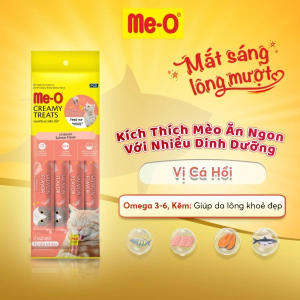 ME-O SÚP THƯỞNG VỊ CÁ HỒI 60G - Tiệm Spa Bốn Chân