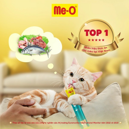 ME-O SÚP THƯỞNG VỊ CÁ NGỪ BONITO 60G - Tiệm Spa Bốn Chân