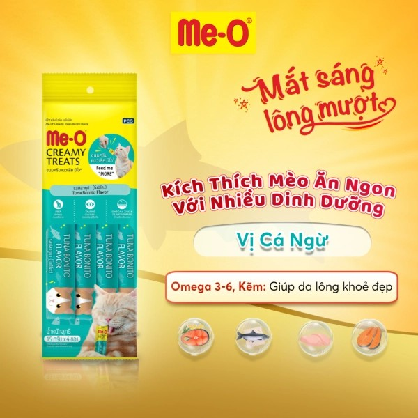 ME-O SÚP THƯỞNG VỊ CÁ NGỪ BONITO 60G - Tiệm Spa Bốn Chân
