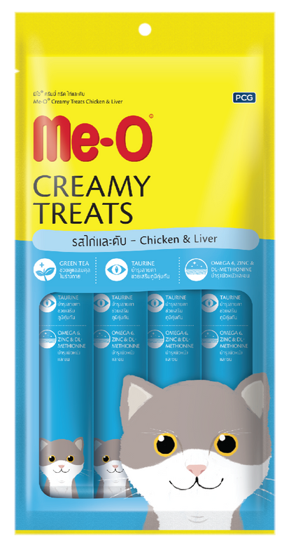 ME-O SÚP THƯỞNG VỊ GÀ & GAN 60G - Tiệm Spa Bốn Chân