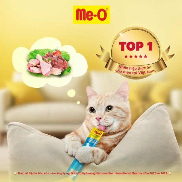 ME-O SÚP THƯỞNG VỊ GÀ & GAN 60G - Tiệm Spa Bốn Chân