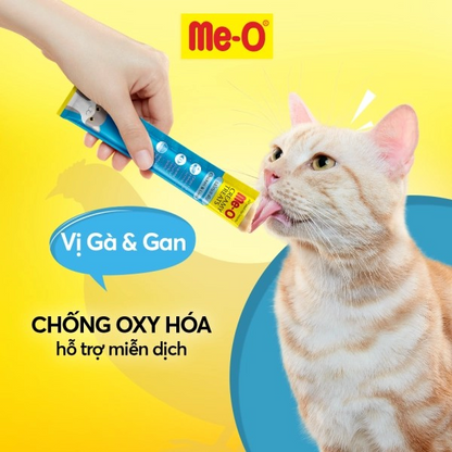 ME-O SÚP THƯỞNG VỊ GÀ & GAN 60G - Tiệm Spa Bốn Chân
