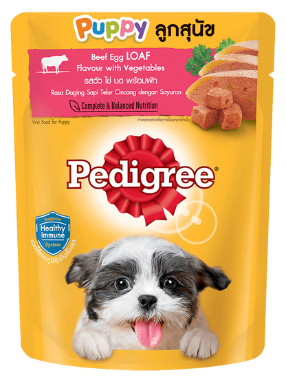 Pedigree Thức Ăn Dạng Sốt Vị Bò & Sữa Cho Chó Con