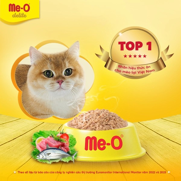 ME-O DELITE CÁ NGỪ TRONG THẠCH 70G - Tiệm Spa Bốn Chân