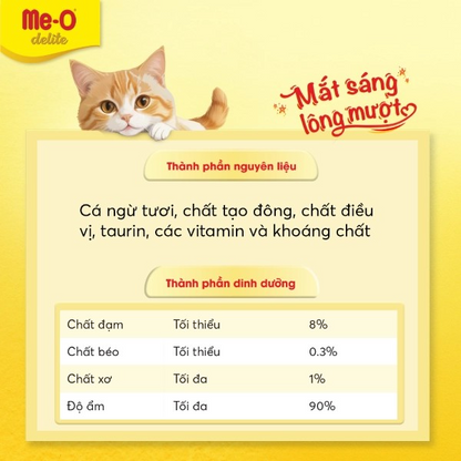 ME-O DELITE CÁ NGỪ TRONG THẠCH 70G - Tiệm Spa Bốn Chân