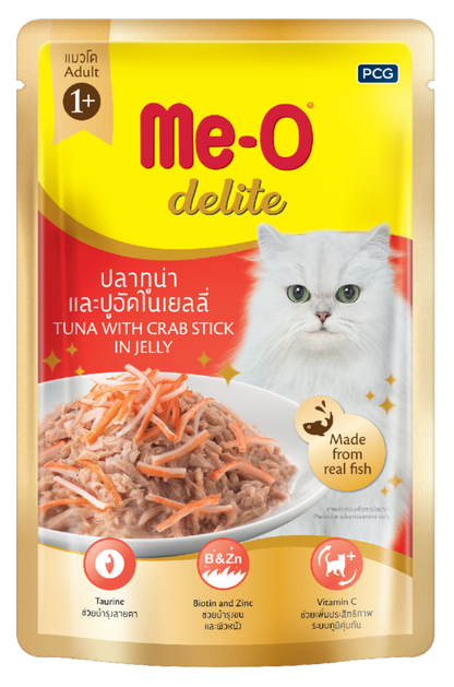 ME-O DELITE CÁ NGỪ & THANH CUA 70G - Tiệm Spa Bốn Chân