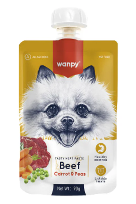 SÚP THƯỞNG CHO CHÓ WANPY NẮP VẶN 90G - Tiệm Spa Bốn Chân
