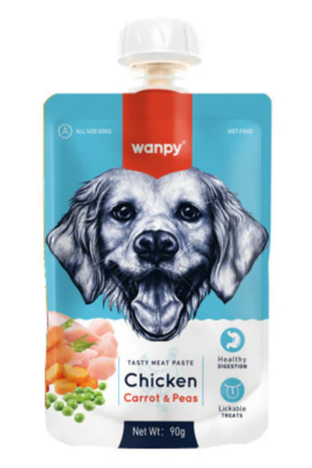 SÚP THƯỞNG CHO CHÓ WANPY NẮP VẶN 90G - Tiệm Spa Bốn Chân