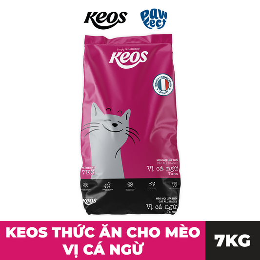 Keos Thức Ăn Hạt Dành Cho Mèo Ở Mọi Lứa Tuổi Vị Cá Ngừ 7kg