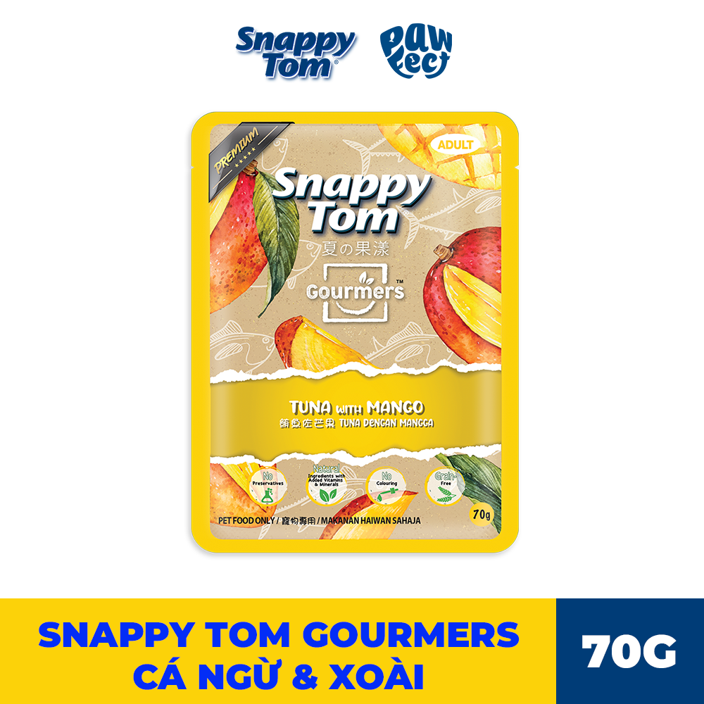 Snappy Tom Gourmers Series Vị Cá Ngừ & Xoài 70g