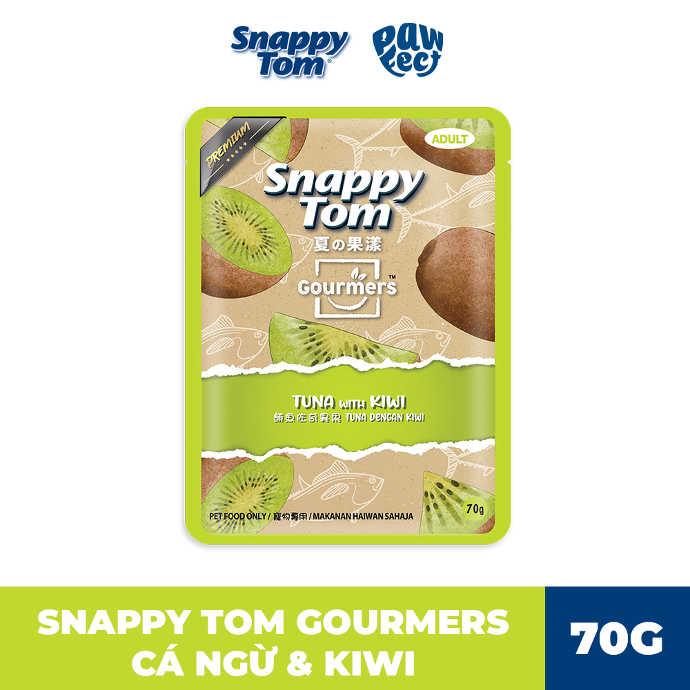 Snappy Tom Gourmers Series Vị Cá Ngừ & Kiwi 70g