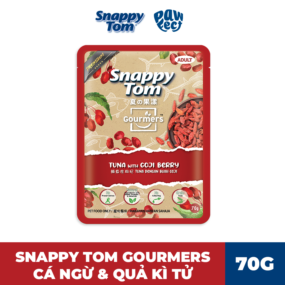 Snappy Tom Gourmers Series Vị Cá Ngừ & Kì Tử 70g