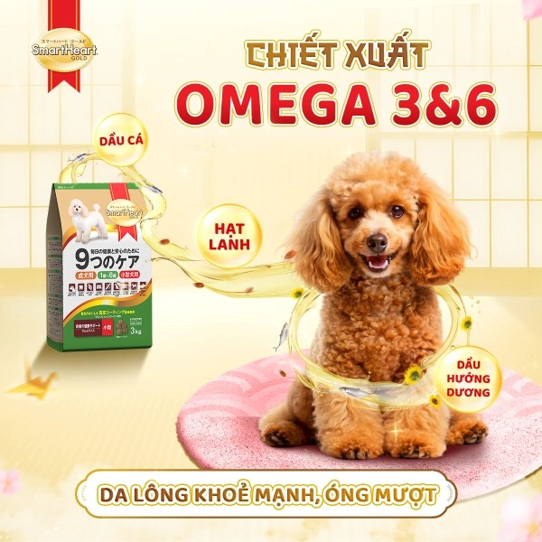 SMARTHEART GOLD DÀNH CHO CHÓ TRƯỞNG THÀNH GIỐNG NHỎ VỊ CỪU VÀ GẠO - Tiệm Spa Bốn Chân