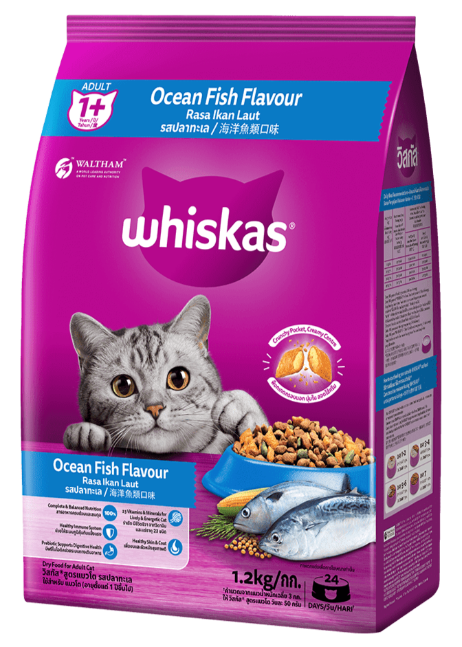 Whiskas Thức Ăn Hạt Vị Cá Biển Cho Mèo Trưởng Thành