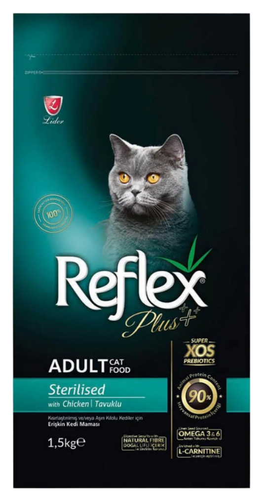 REFLEX PLUS STERILISED DÀNH CHO MÈO TRIỆT SẢN VỊ GÀ - Tiệm Spa Bốn Chân