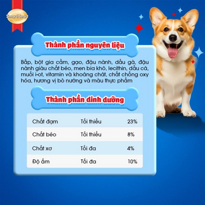 SMARTHEART DÀNH CHO CHÓ TRƯỞNG THÀNH GIỐNG VỪA VÀ LỚN VỊ BÒ NƯỚNG - Tiệm Spa Bốn Chân