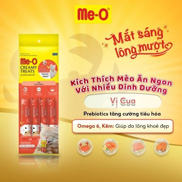 ME-O SÚP THƯỞNG VỊ CUA 60G - Tiệm Spa Bốn Chân