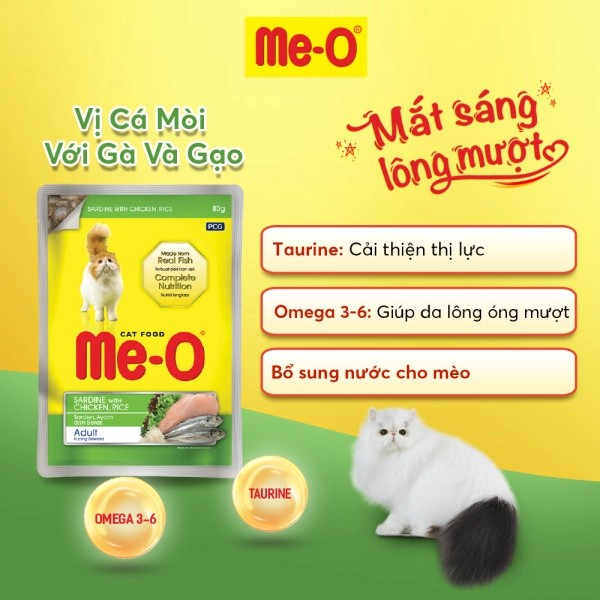 ME-O PATE VỊ CÁ MÒI, GÀ & GẠO - Tiệm Spa Bốn Chân