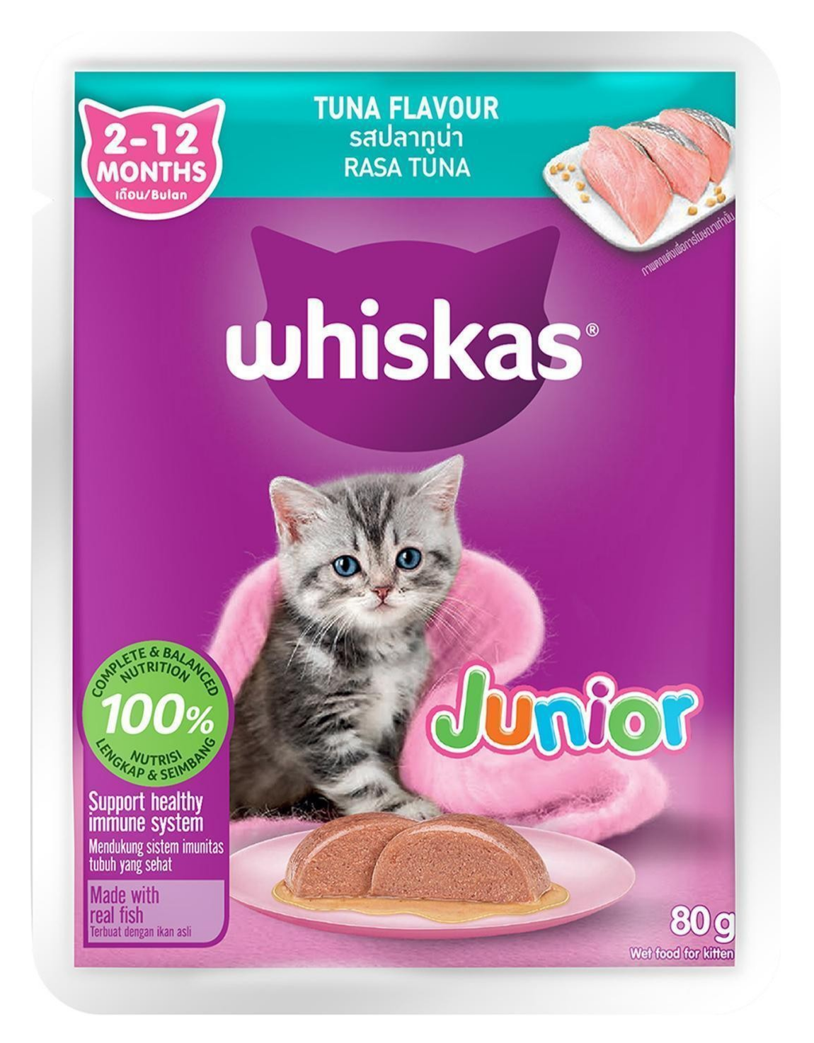 Whiskas Pate Vị Cá Ngừ Dành Cho Mèo Con