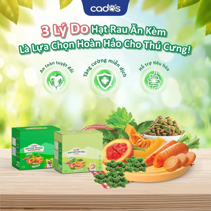 Cado's Hạt Rau Ăn Kèm Cho Chó Vị Bò Nướng Phô Mai