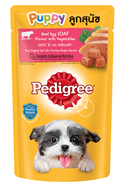Pedigree Thức Ăn Dạng Sốt Vị Bò & Sữa Cho Chó Con