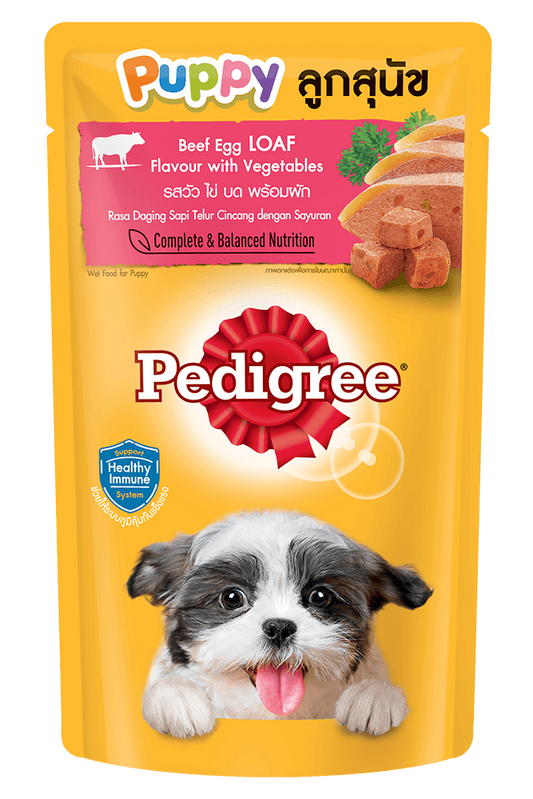 Pedigree Thức Ăn Dạng Sốt Vị Bò & Sữa Cho Chó Con