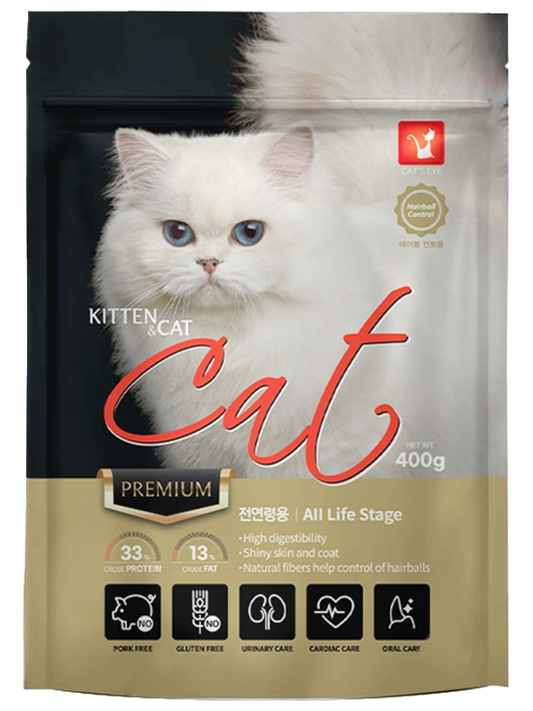 Cat's Eye Premium Kitten & Cat Thức Ăn Hạt Cao Cấp Dành Cho Mèo Mọi Lứa Tuổi 400g