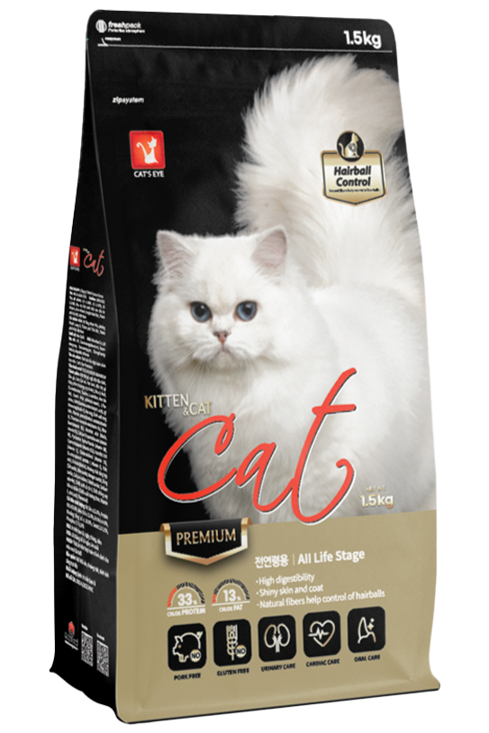 Cat's Eye Premium Kitten & Cat Thức Ăn Hạt Cao Cấp Dành Cho Mèo Mọi Lứa Tuổi 1.5kg