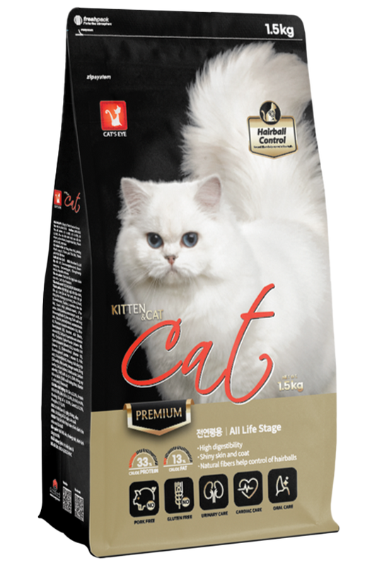 Cat's Eye Premium Kitten & Cat Thức Ăn Hạt Cao Cấp Dành Cho Mèo Mọi Lứa Tuổi 1.5kg