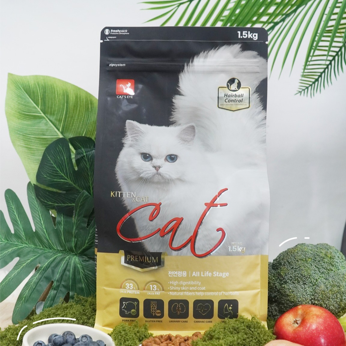 Cat's Eye Premium Kitten & Cat Thức Ăn Hạt Cao Cấp Dành Cho Mèo Mọi Lứa Tuổi 1.5kg