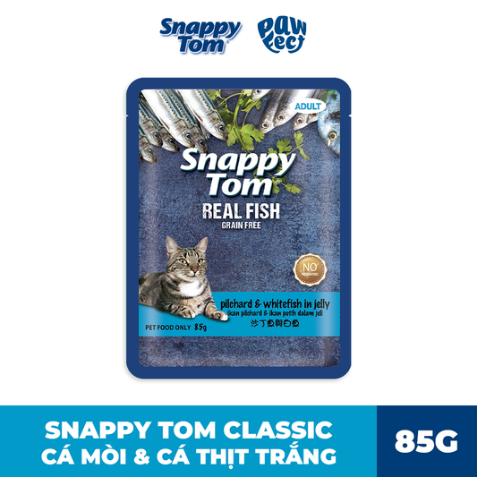 Snappy Tom 85g Pilchard & Whitefish in Jelly