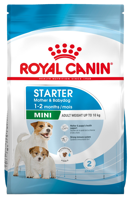Royal Canin Mini Starter Thức Ăn Hạt Cho Chó Con và Chó Mẹ Túi 8kg